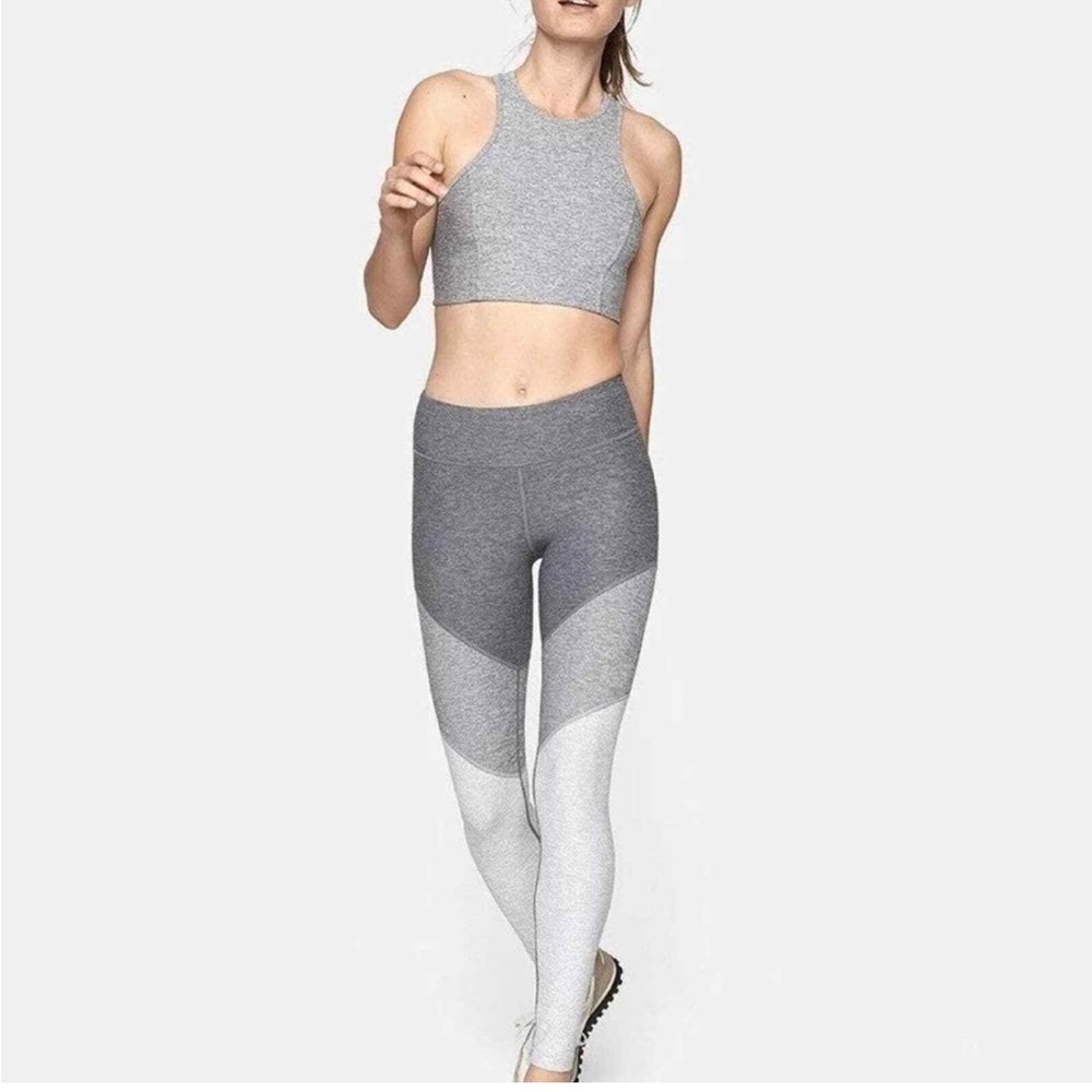Outdoor Voices Grey Colorblock Leggings